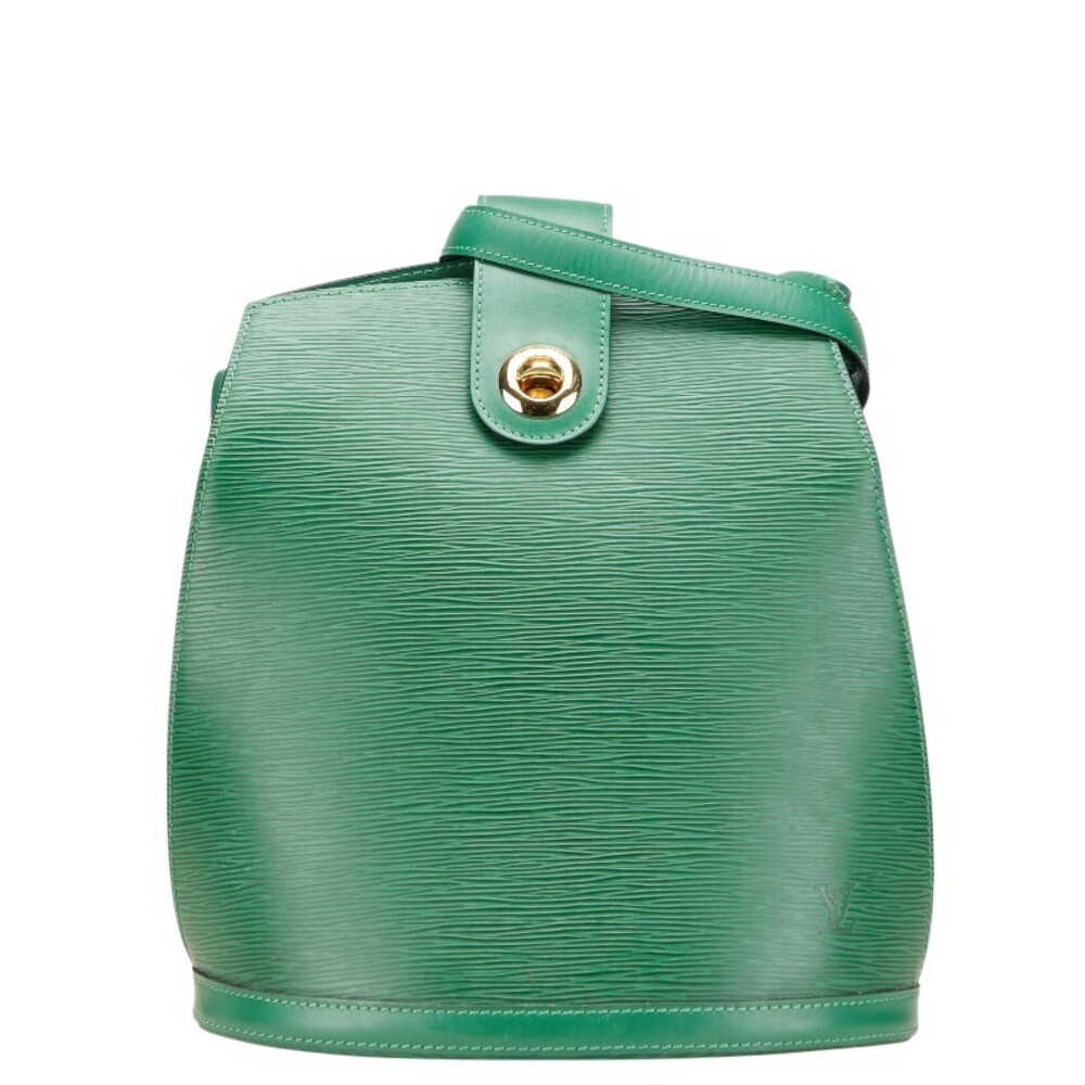 Louis Vuitton Epi Cluny Shoulder Bag Borneo Green Leather